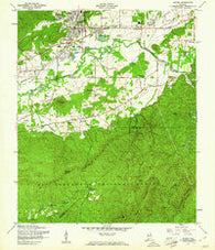 Oxford Alabama Historical topographic map, 1:24000 scale, 7.5 X 7.5 Minute, Year 1956