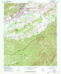 Oxford Alabama Historical topographic map, 1:24000 scale, 7.5 X 7.5 Minute, Year 1956