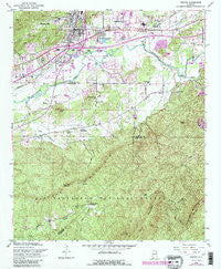 Oxford Alabama Historical topographic map, 1:24000 scale, 7.5 X 7.5 Minute, Year 1956