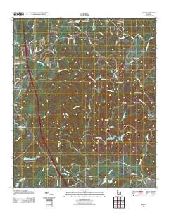 Ozan Alabama Historical topographic map, 1:24000 scale, 7.5 X 7.5 Minute, Year 2011