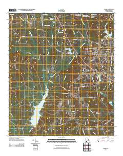 Ozark Alabama Historical topographic map, 1:24000 scale, 7.5 X 7.5 Minute, Year 2011