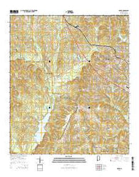 Ozark Alabama Current topographic map, 1:24000 scale, 7.5 X 7.5 Minute, Year 2014