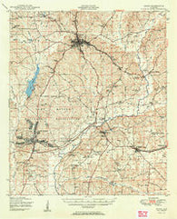Ozark Alabama Historical topographic map, 1:62500 scale, 15 X 15 Minute, Year 1950