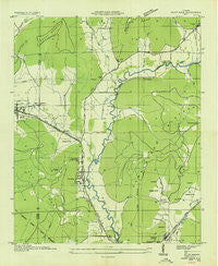 Paint Rock Alabama Historical topographic map, 1:24000 scale, 7.5 X 7.5 Minute, Year 1936
