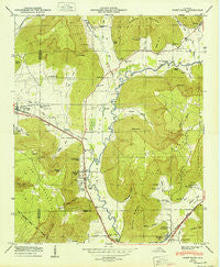Paint Rock Alabama Historical topographic map, 1:24000 scale, 7.5 X 7.5 Minute, Year 1950