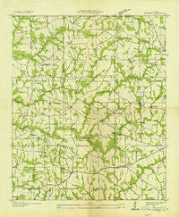 Painter Alabama Historical topographic map, 1:24000 scale, 7.5 X 7.5 Minute, Year 1936