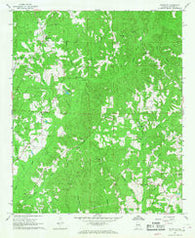 Palmetto Alabama Historical topographic map, 1:24000 scale, 7.5 X 7.5 Minute, Year 1967