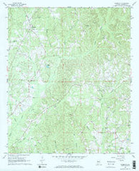 Palmetto Alabama Historical topographic map, 1:24000 scale, 7.5 X 7.5 Minute, Year 1967