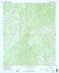 Palmetto Alabama Historical topographic map, 1:24000 scale, 7.5 X 7.5 Minute, Year 1967