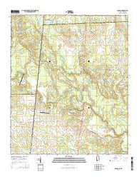Panola Alabama Current topographic map, 1:24000 scale, 7.5 X 7.5 Minute, Year 2014