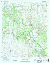 Panola Alabama Historical topographic map, 1:24000 scale, 7.5 X 7.5 Minute, Year 1973
