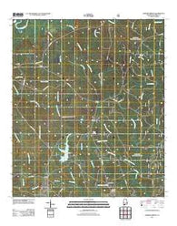 Parker Springs Alabama Historical topographic map, 1:24000 scale, 7.5 X 7.5 Minute, Year 2011