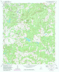 Parkers Crossroads Alabama Historical topographic map, 1:24000 scale, 7.5 X 7.5 Minute, Year 1971