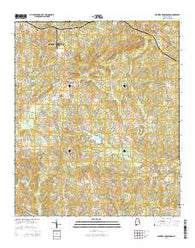 Parkers Crossroads Alabama Current topographic map, 1:24000 scale, 7.5 X 7.5 Minute, Year 2014
