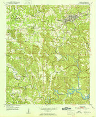 Parrish Alabama Historical topographic map, 1:24000 scale, 7.5 X 7.5 Minute, Year 1951