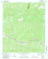 Pearson Alabama Historical topographic map, 1:24000 scale, 7.5 X 7.5 Minute, Year 1969