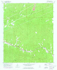 Pearson Alabama Historical topographic map, 1:24000 scale, 7.5 X 7.5 Minute, Year 1969