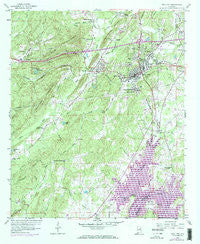Pell City Alabama Historical topographic map, 1:24000 scale, 7.5 X 7.5 Minute, Year 1958