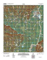 Pennington Alabama Historical topographic map, 1:24000 scale, 7.5 X 7.5 Minute, Year 2011