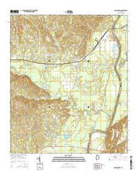 Pennington Alabama Current topographic map, 1:24000 scale, 7.5 X 7.5 Minute, Year 2014