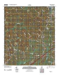 Perdido Alabama Historical topographic map, 1:24000 scale, 7.5 X 7.5 Minute, Year 2011