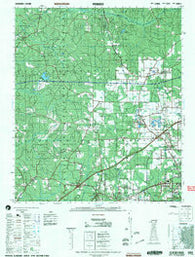 Perdido Alabama Historical topographic map, 1:50000 scale, 15 X 15 Minute, Year 2002