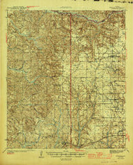 Perdido Alabama Historical topographic map, 1:62500 scale, 15 X 15 Minute, Year 1944