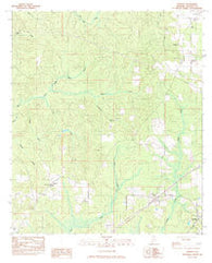 Perdido Alabama Historical topographic map, 1:24000 scale, 7.5 X 7.5 Minute, Year 1983