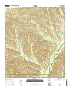 Perote Alabama Current topographic map, 1:24000 scale, 7.5 X 7.5 Minute, Year 2014