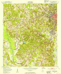 Phenix City Alabama Historical topographic map, 1:24000 scale, 7.5 X 7.5 Minute, Year 1950