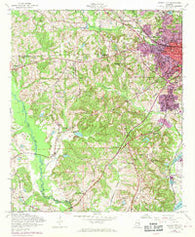 Phenix City Alabama Historical topographic map, 1:24000 scale, 7.5 X 7.5 Minute, Year 1955