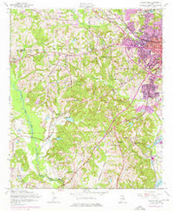 Phenix City Alabama Historical topographic map, 1:24000 scale, 7.5 X 7.5 Minute, Year 1955