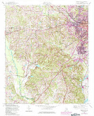 Phenix City Alabama Historical topographic map, 1:24000 scale, 7.5 X 7.5 Minute, Year 1955