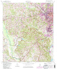 Phenix City Alabama Historical topographic map, 1:24000 scale, 7.5 X 7.5 Minute, Year 1955