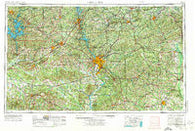 Phenix City Alabama Historical topographic map, 1:250000 scale, 1 X 2 Degree, Year 1955