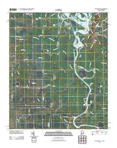 Pickensville Alabama Historical topographic map, 1:24000 scale, 7.5 X 7.5 Minute, Year 2011