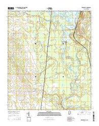 Pickensville Alabama Current topographic map, 1:24000 scale, 7.5 X 7.5 Minute, Year 2014