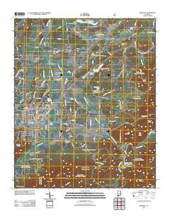 Piedmont Alabama Historical topographic map, 1:24000 scale, 7.5 X 7.5 Minute, Year 2011