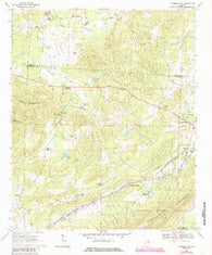 Piedmont NW Alabama Historical topographic map, 1:24000 scale, 7.5 X 7.5 Minute, Year 1967