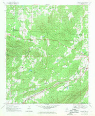 Piedmont NW Alabama Historical topographic map, 1:24000 scale, 7.5 X 7.5 Minute, Year 1967