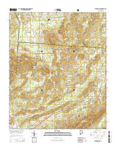 Piedmont NW Alabama Current topographic map, 1:24000 scale, 7.5 X 7.5 Minute, Year 2014