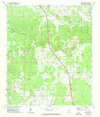 Pine Level Alabama Historical topographic map, 1:24000 scale, 7.5 X 7.5 Minute, Year 1971