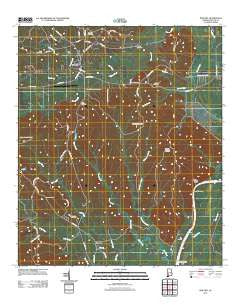 Pine Hill Alabama Historical topographic map, 1:24000 scale, 7.5 X 7.5 Minute, Year 2011