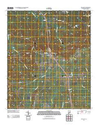 Pine Level Alabama Historical topographic map, 1:24000 scale, 7.5 X 7.5 Minute, Year 2011