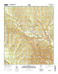 Pittsview Alabama Current topographic map, 1:24000 scale, 7.5 X 7.5 Minute, Year 2014