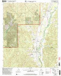 Plantersville Alabama Historical topographic map, 1:24000 scale, 7.5 X 7.5 Minute, Year 2002