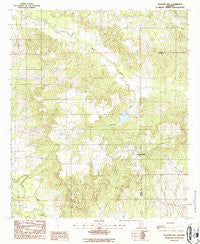 Pleasant Hill Alabama Historical topographic map, 1:24000 scale, 7.5 X 7.5 Minute, Year 1987