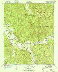 Pleasant Site Alabama Historical topographic map, 1:24000 scale, 7.5 X 7.5 Minute, Year 1951