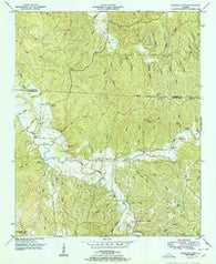 Pleasant Site Alabama Historical topographic map, 1:24000 scale, 7.5 X 7.5 Minute, Year 1951
