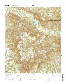 Pleasant Hill Alabama Current topographic map, 1:24000 scale, 7.5 X 7.5 Minute, Year 2014